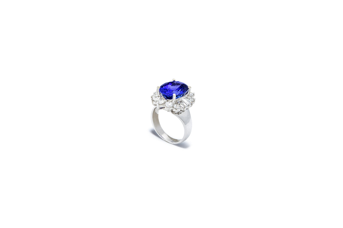 6.63ct Tanzanite Cocktail Ring - "Caroline"