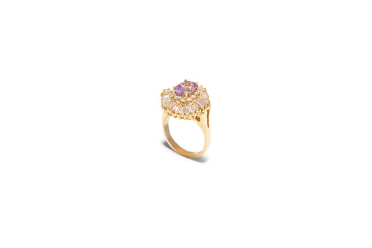 Daniela Pink Sapphire & Diamond Ring