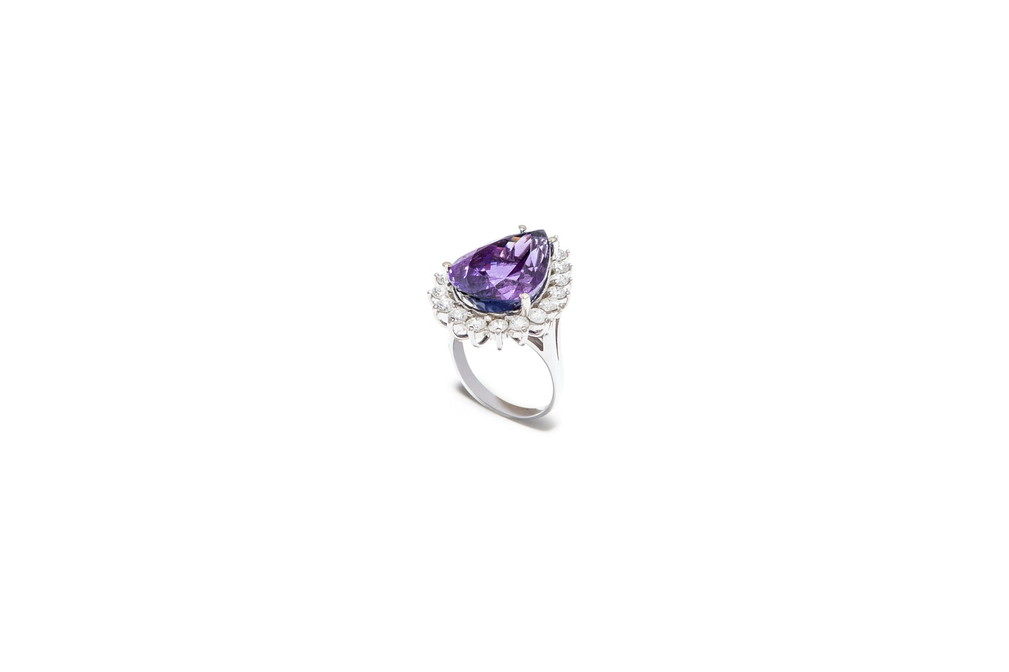 16.66ct Tanzanite Diamond Cocktail Ring - "Callie"