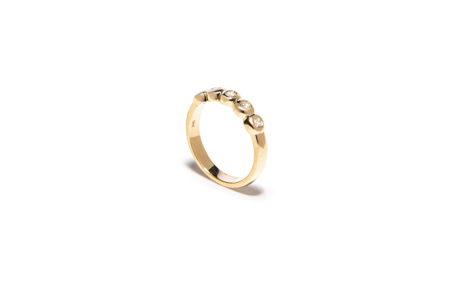 Helena Five Stone Gold Ring