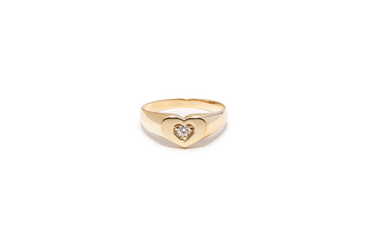 Lily Heart Ring