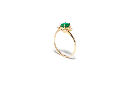 Mina Emerald & Diamond Ring